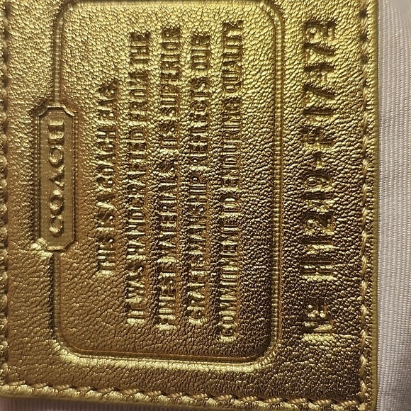 Coach Lurex New York Script Holiday Limited Edition Hobo F17472 - Picture 8 of 14